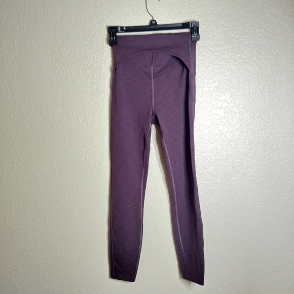 Lululemon Power Within Super High-Rise Pant 28" Heathered Black Currant Sz 4 - Picture 2 of 7